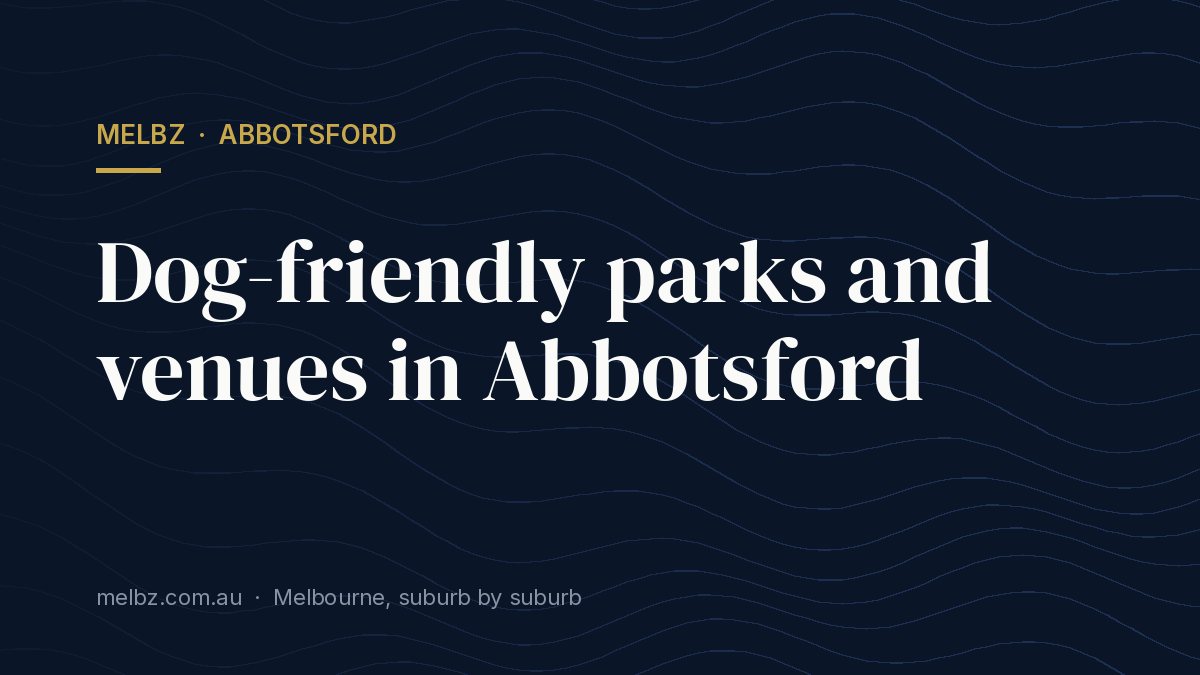 Title card: Dog-friendly parks and venues in Abbotsford