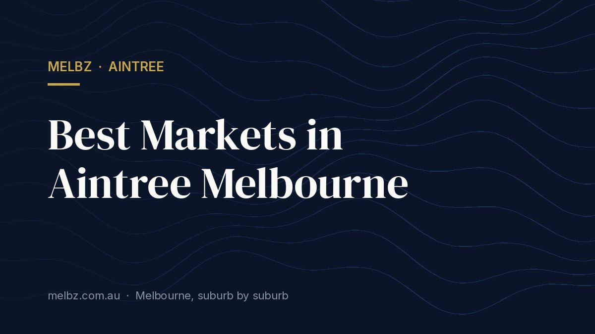 Title card: Best Markets in Aintree Melbourne