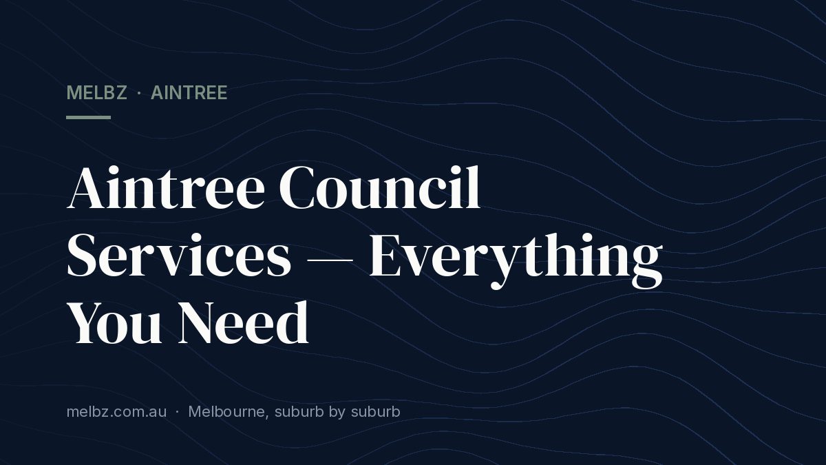 Title card: Aintree Council Services — Everything You Need