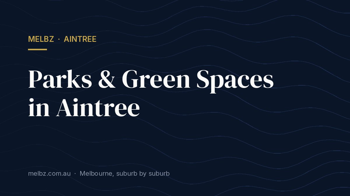 Title card: Parks & Green Spaces in Aintree