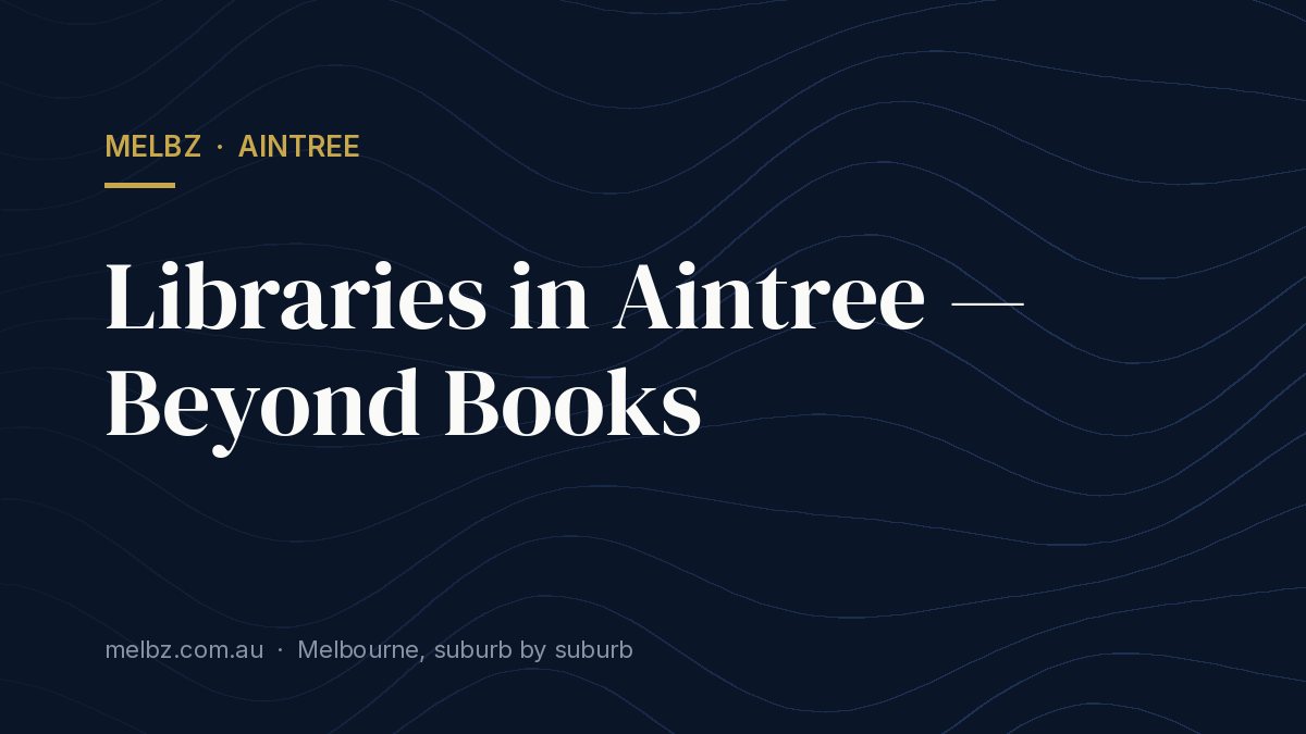 Title card: Libraries in Aintree — Beyond Books