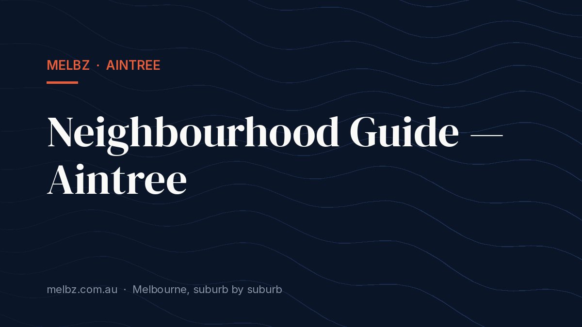 Title card: Neighbourhood Guide — Aintree