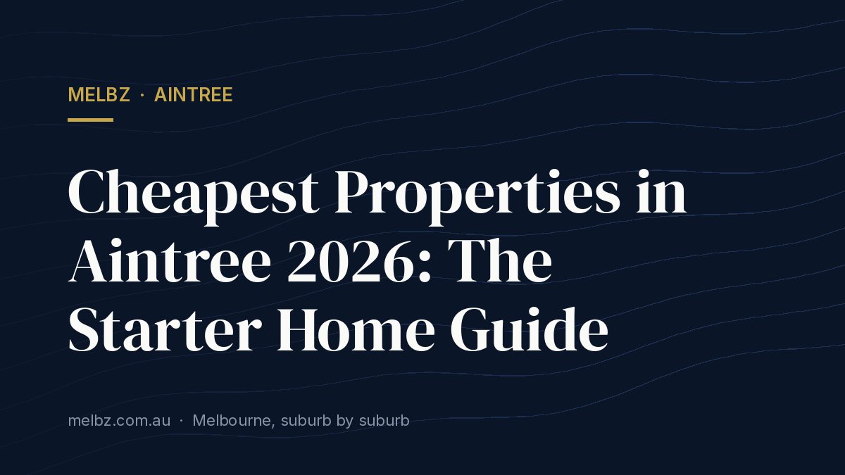 Title card: Cheapest Properties in Aintree 2026: The Starter Home Guide