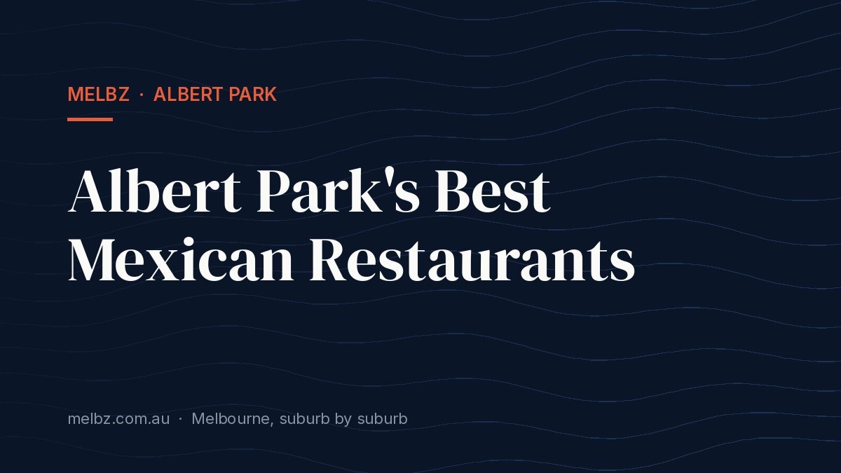 Title card: Albert Park's Best Mexican Restaurants