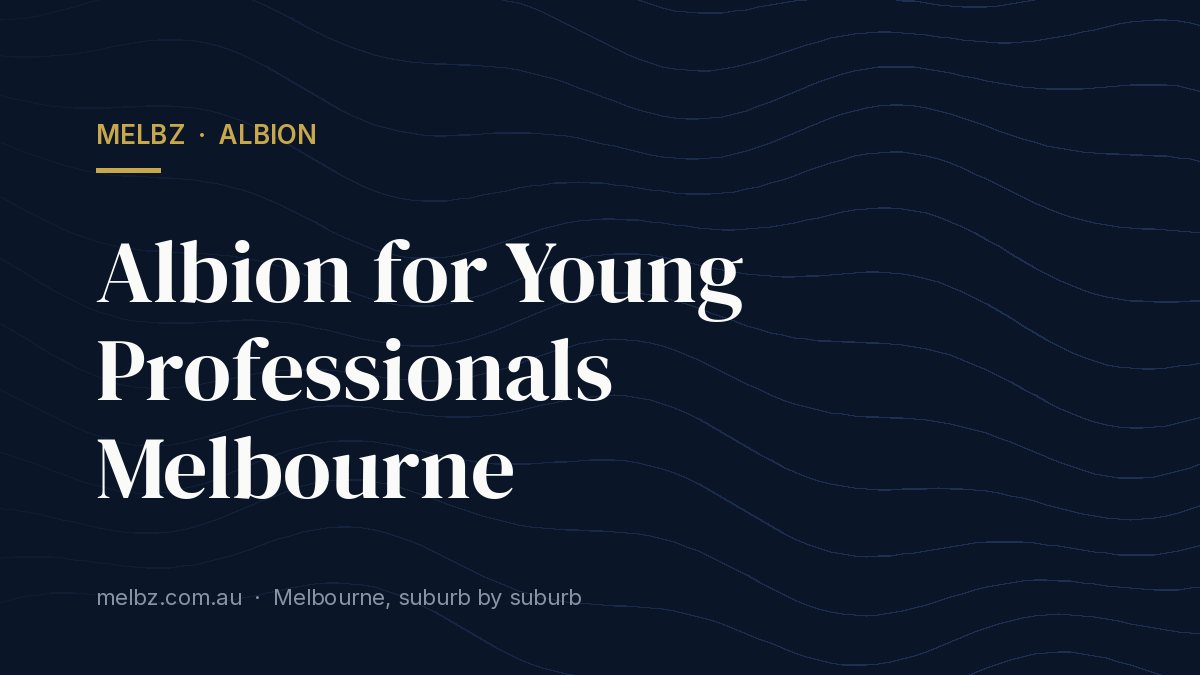 Title card: Albion for Young Professionals Melbourne