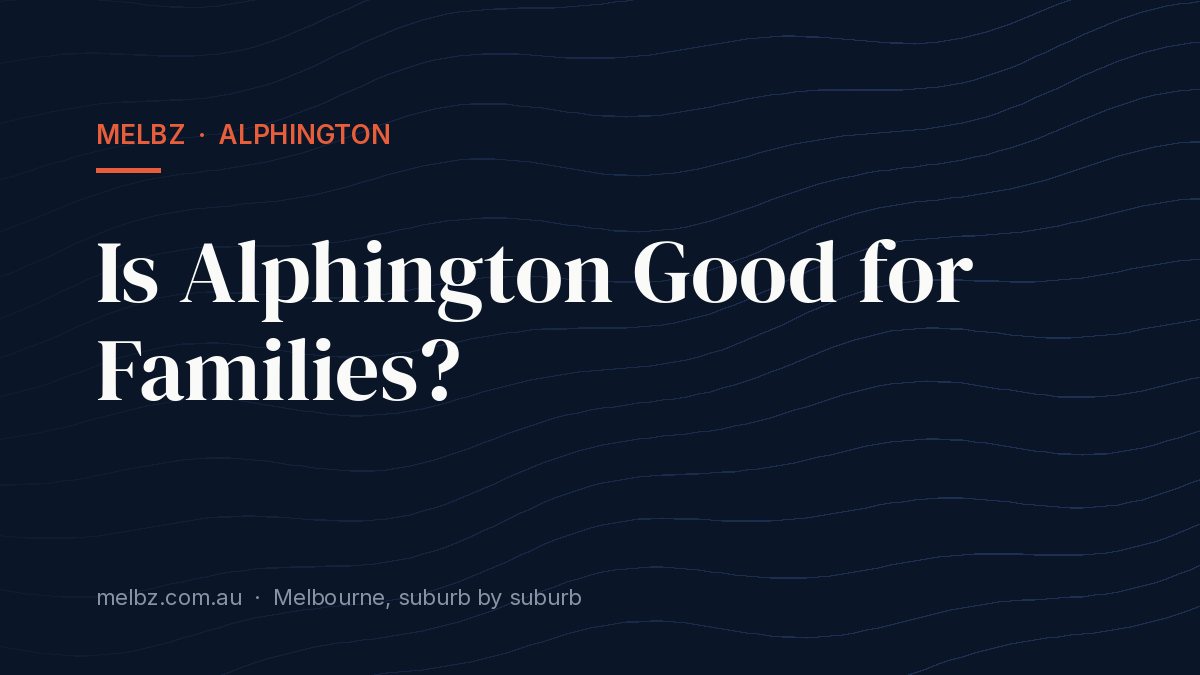 Title card: Is Alphington Good for Families?