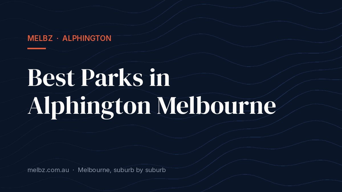Title card: Best Parks in Alphington Melbourne