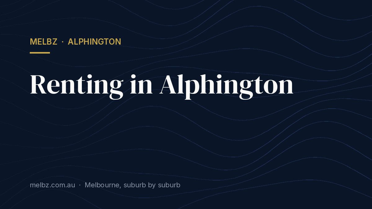 Title card: Renting in Alphington