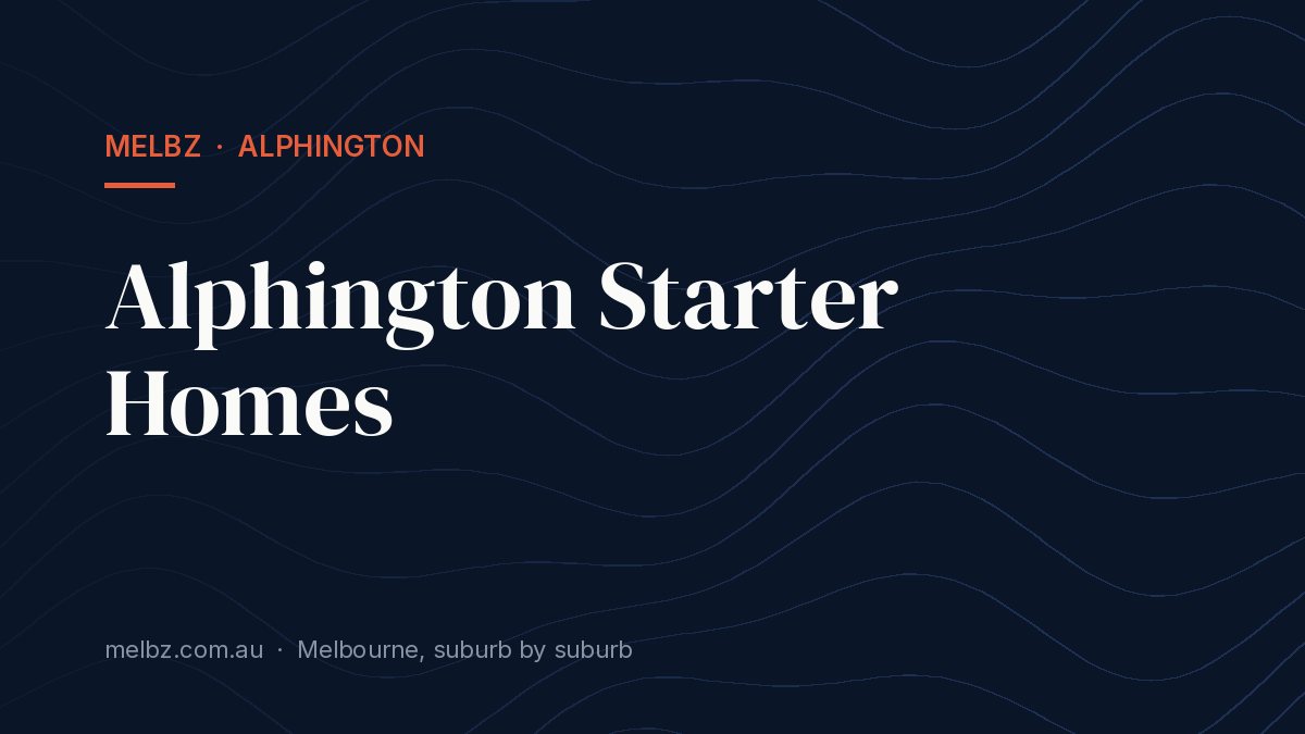 Title card: Alphington Starter Homes
