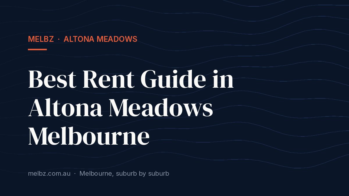 Title card: Best Rent Guide in Altona Meadows Melbourne