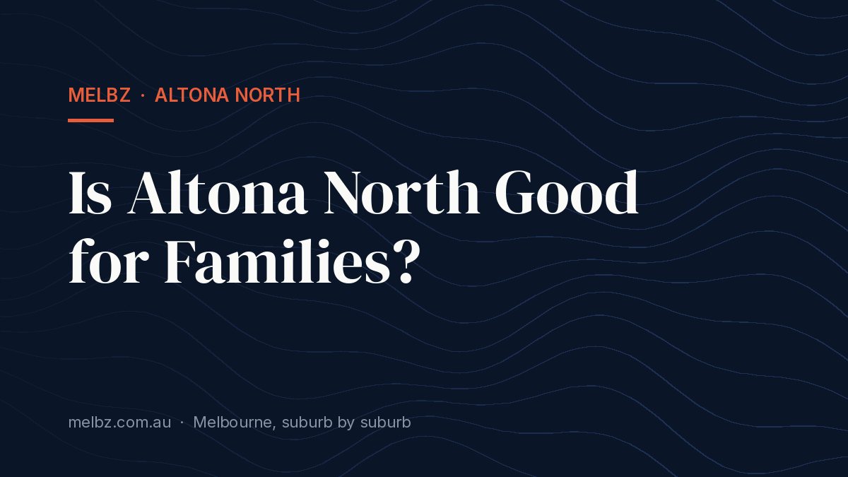 Title card: Is Altona North Good for Families?