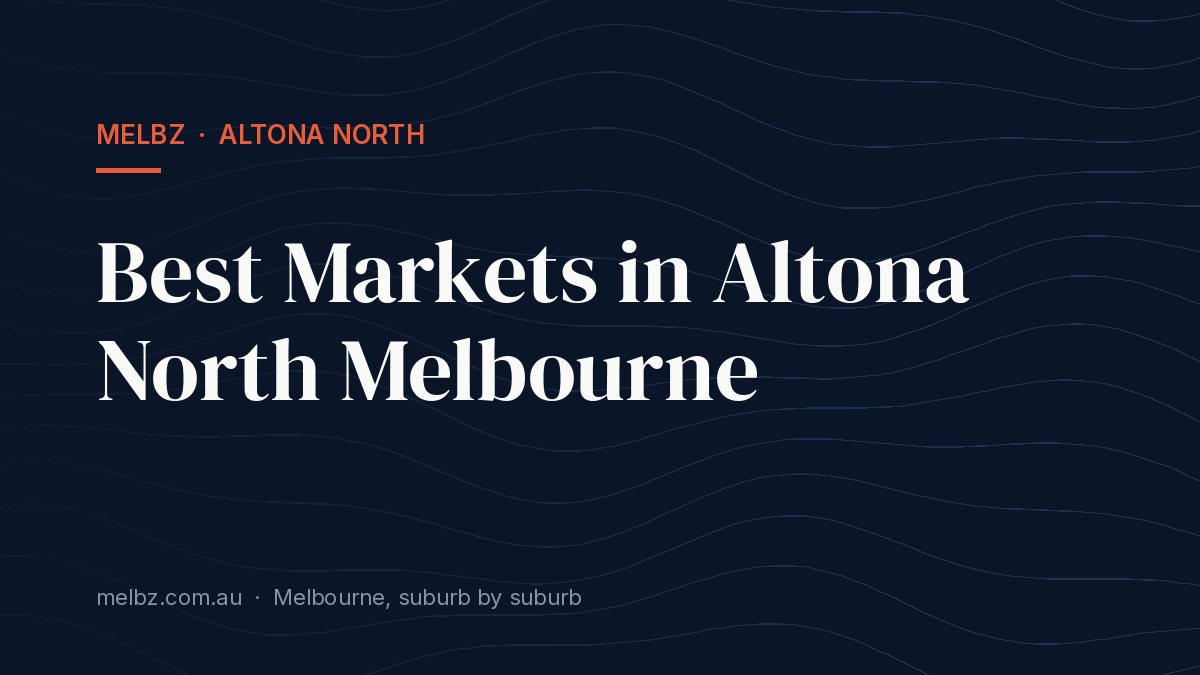 Title card: Best Markets in Altona North Melbourne