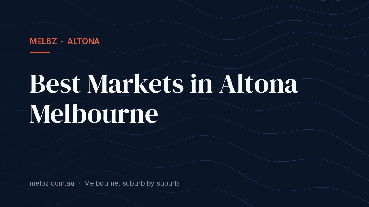 Title card: Best Markets in Altona Melbourne