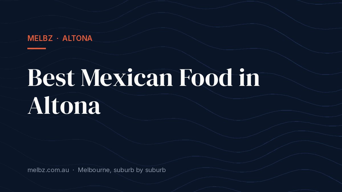 Title card: Best Mexican Food in Altona