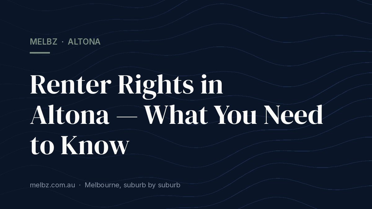 Title card: Renter Rights in Altona — What You Need to Know