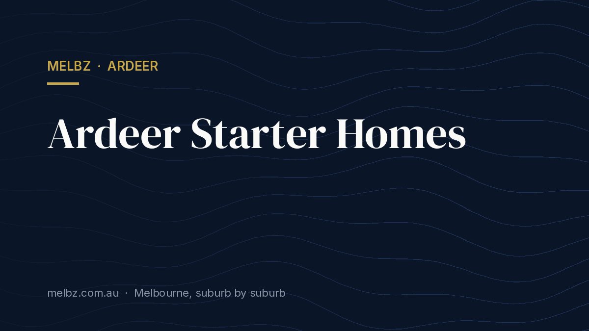 Title card: Ardeer Starter Homes