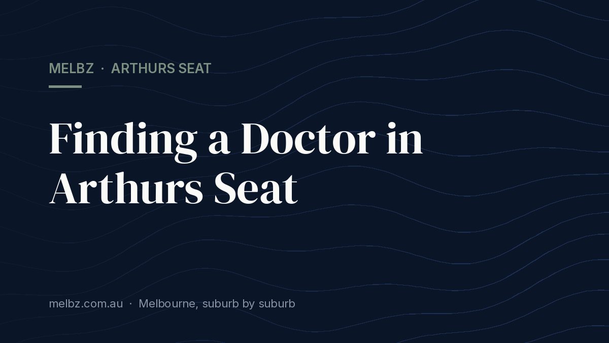 Title card: Finding a Doctor in Arthurs Seat