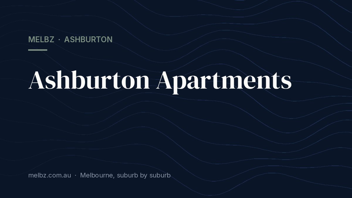Title card: Ashburton Apartments