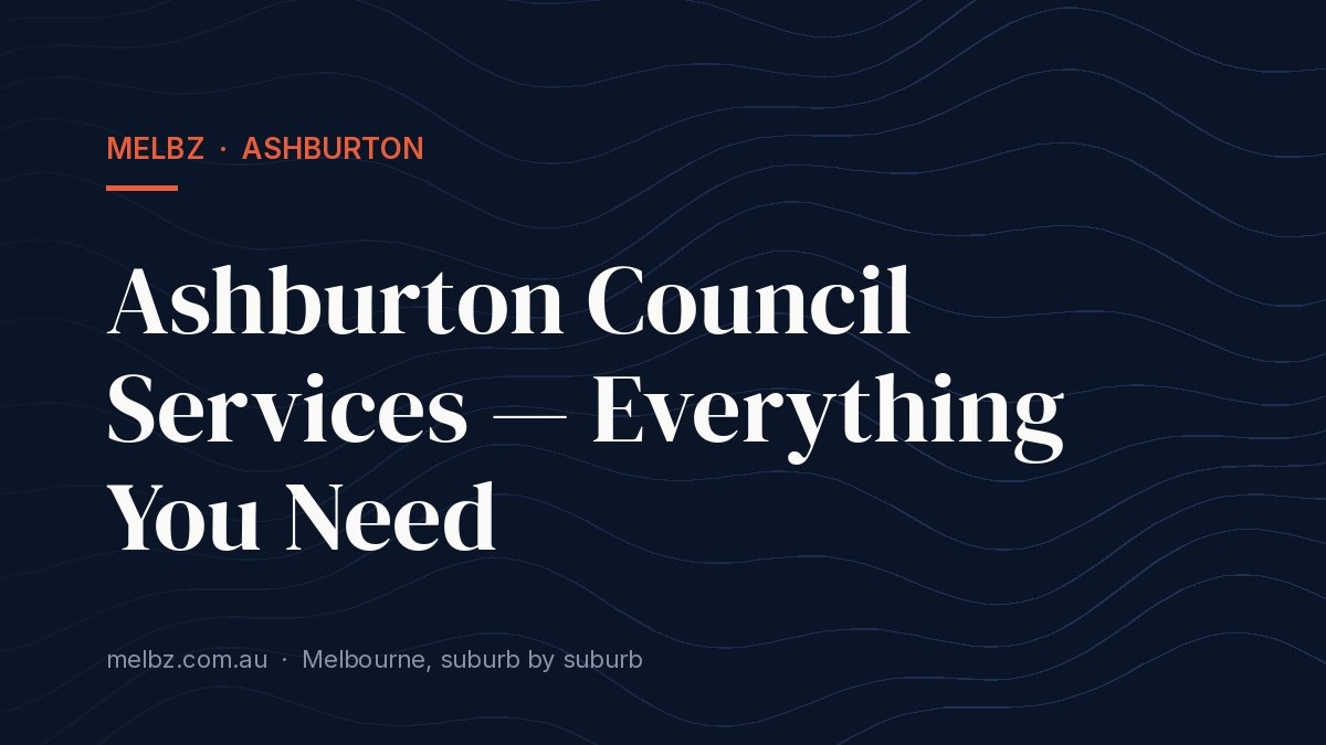 Title card: Ashburton Council Services — Everything You Need