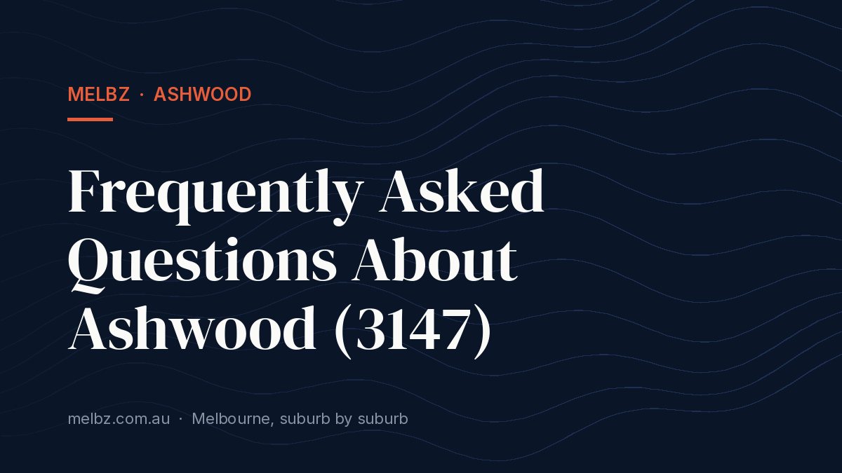 Title card: Frequently Asked Questions About Ashwood (3147)