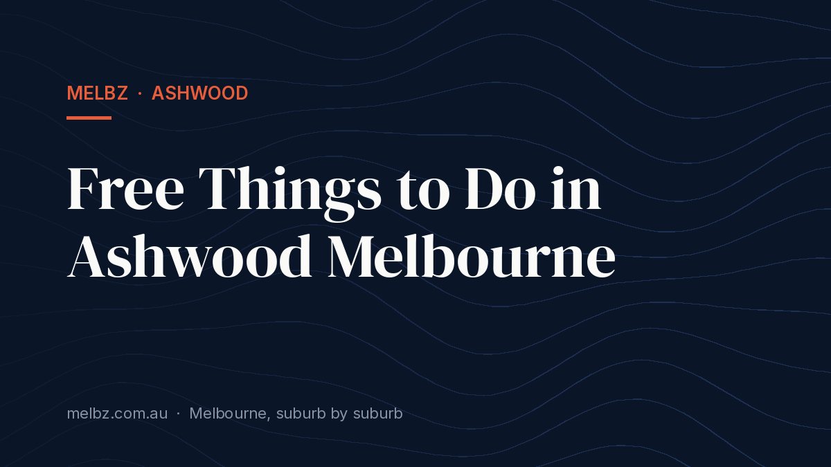 Title card: Free Things to Do in Ashwood Melbourne