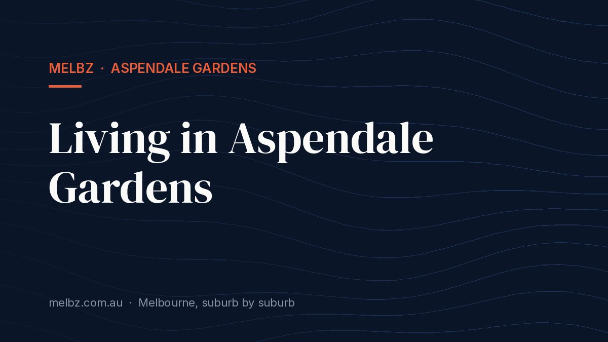 Title card: Living in Aspendale Gardens