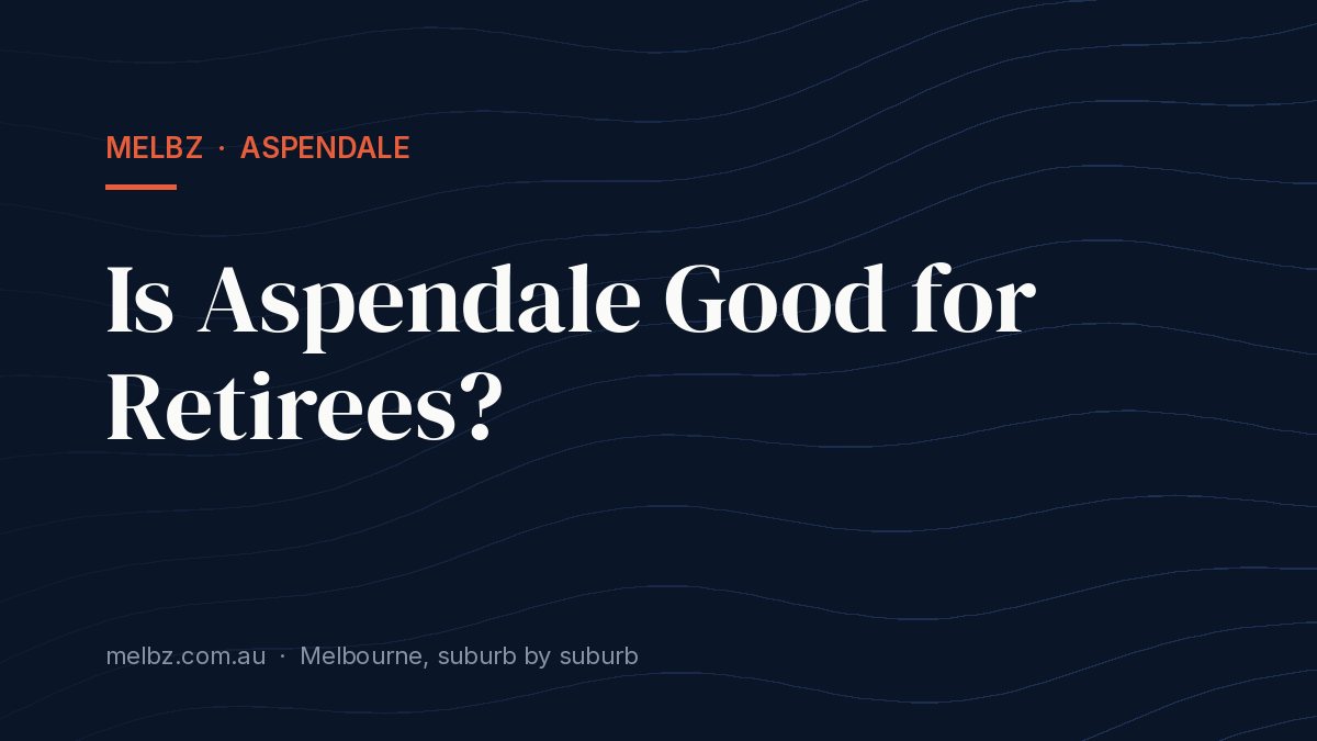 Title card: Is Aspendale Good for Retirees?