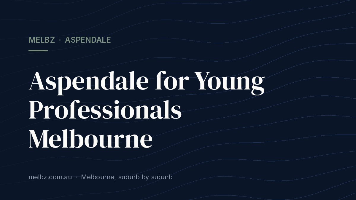 Title card: Aspendale for Young Professionals Melbourne