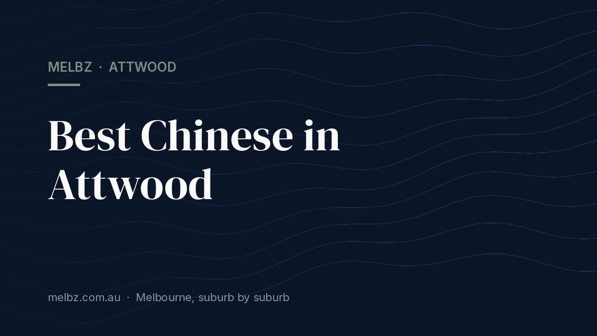 Title card: Best Chinese in Attwood