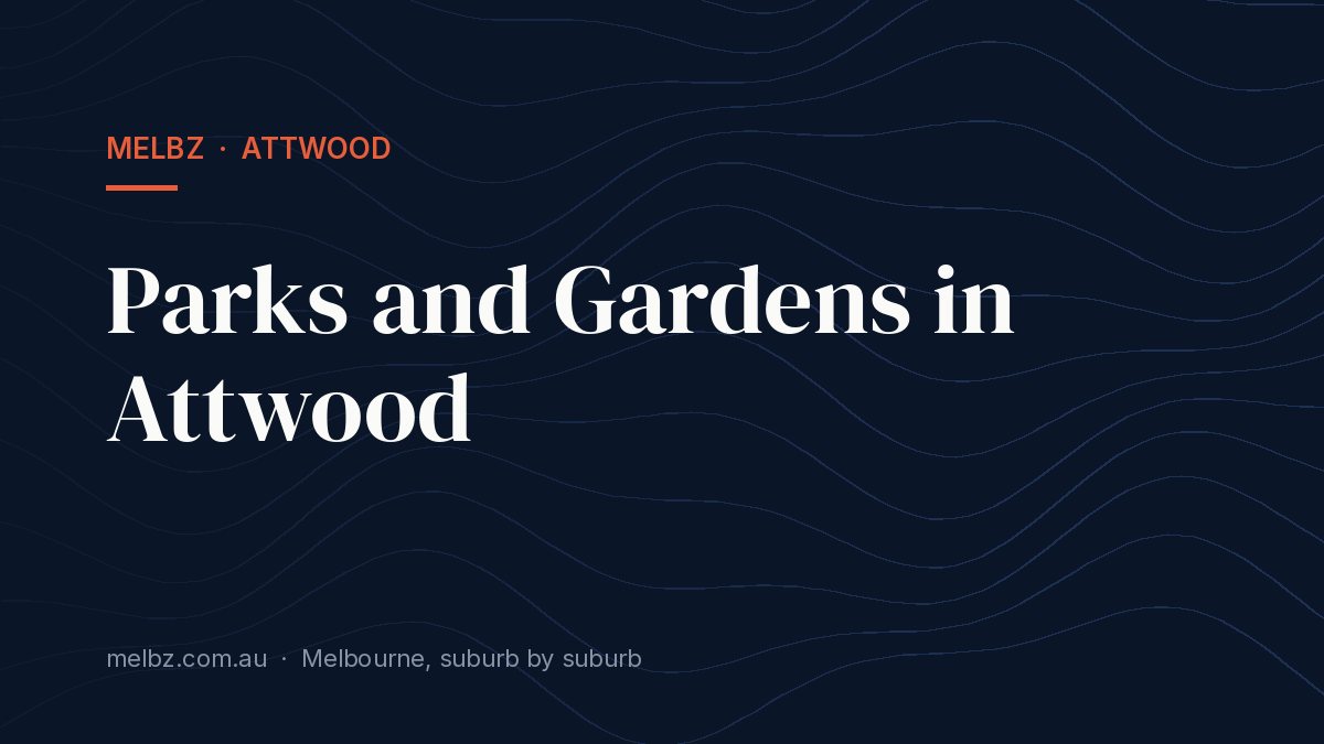 Title card: Parks and Gardens in Attwood