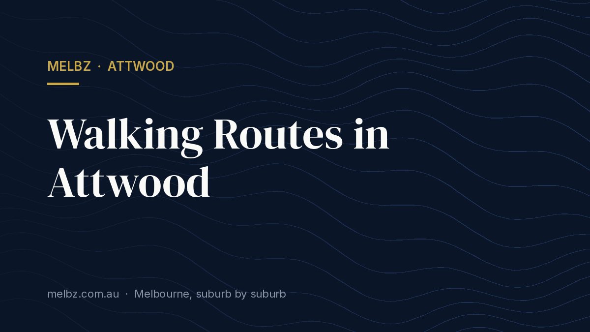 Title card: Walking Routes in Attwood