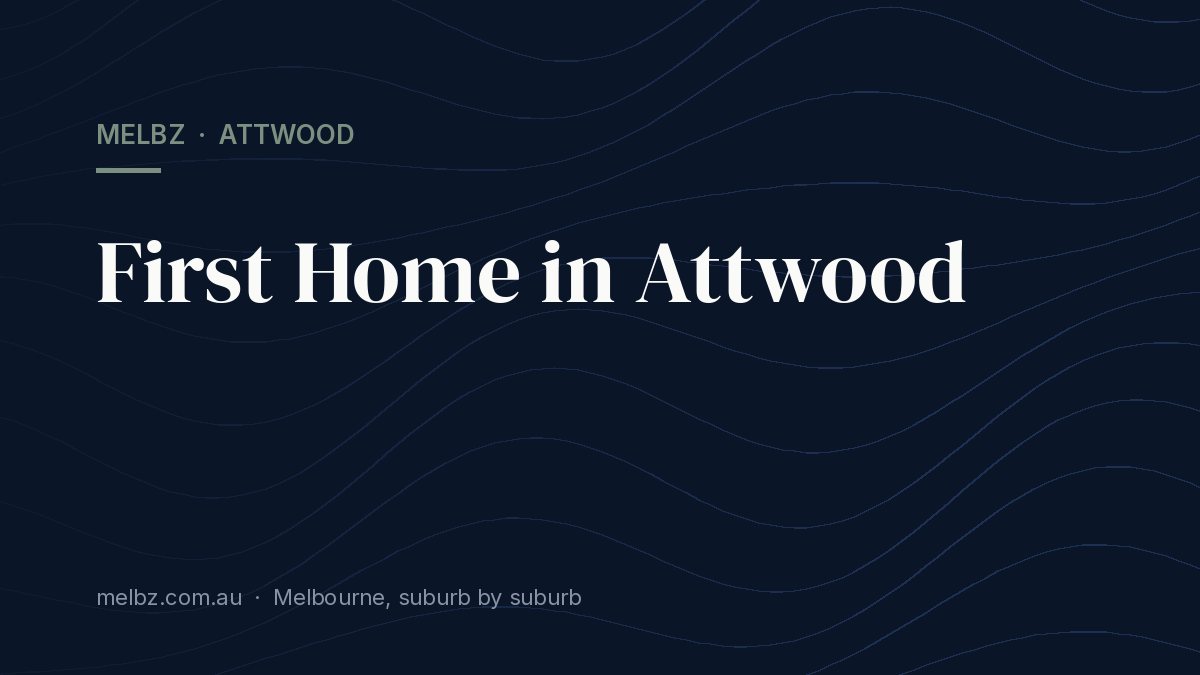 Title card: First Home in Attwood