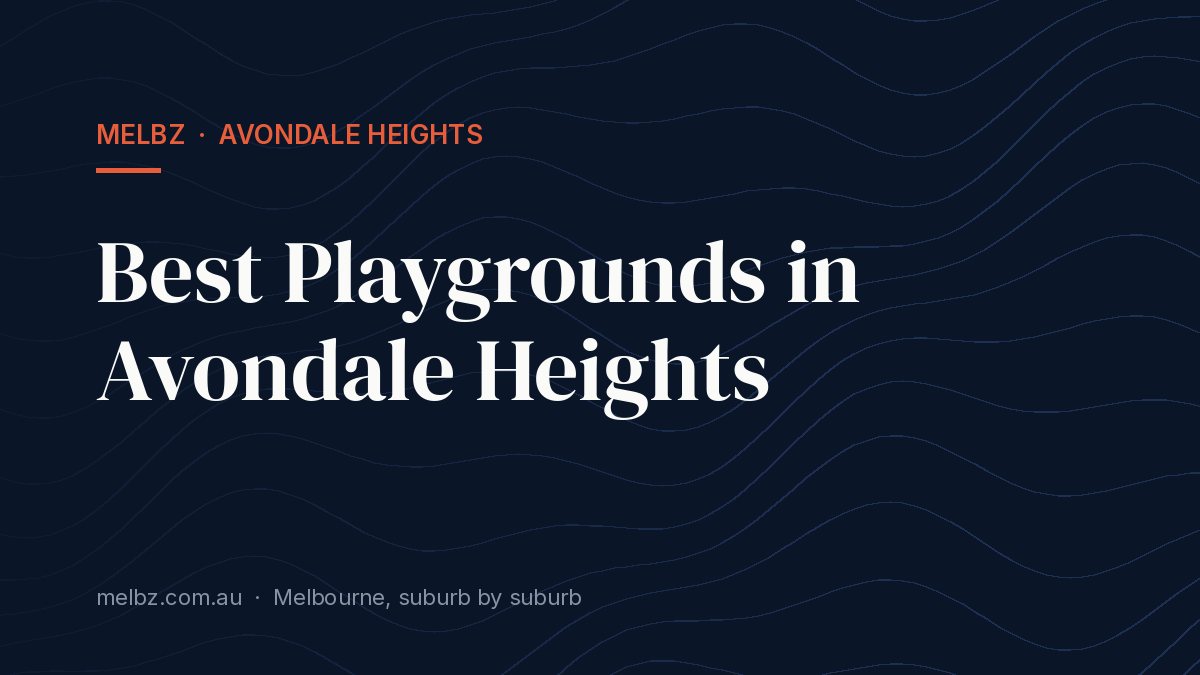 Title card: Best Playgrounds in Avondale Heights