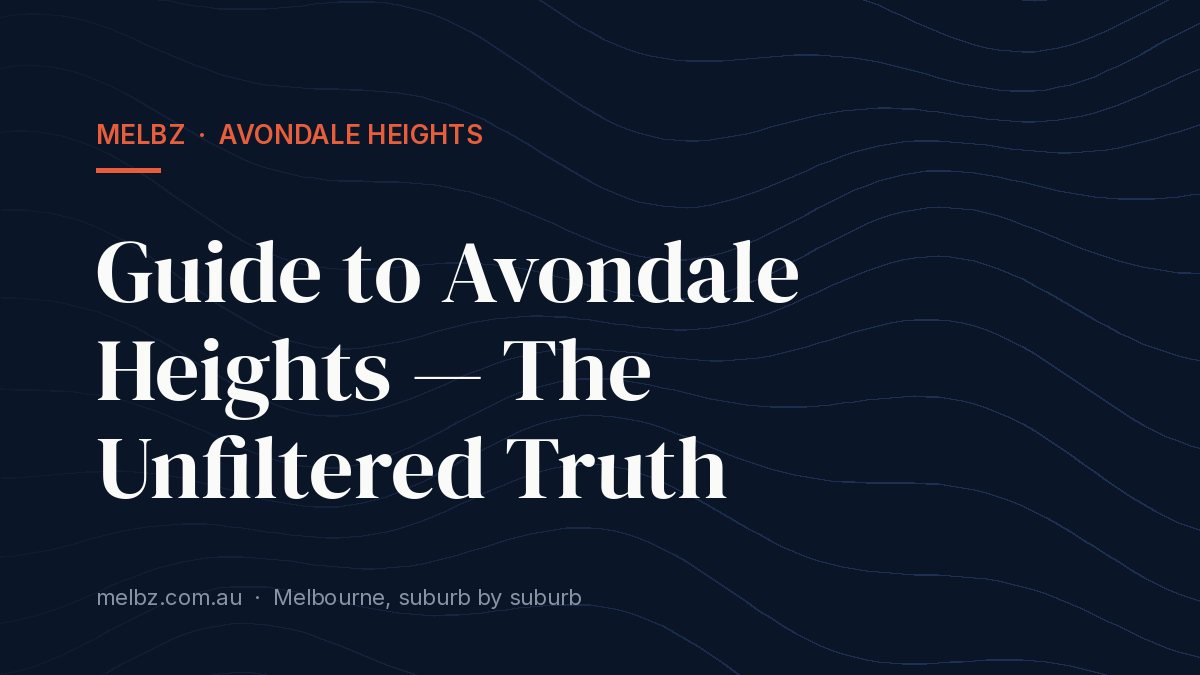 Title card: Guide to Avondale Heights — The Unfiltered Truth