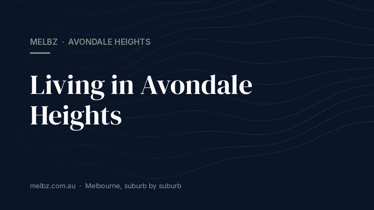 Title card: Living in Avondale Heights