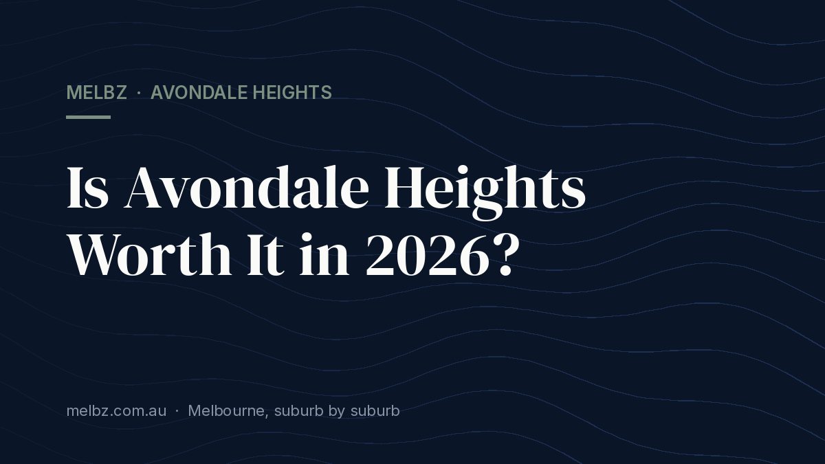 Title card: Is Avondale Heights Worth It in 2026?