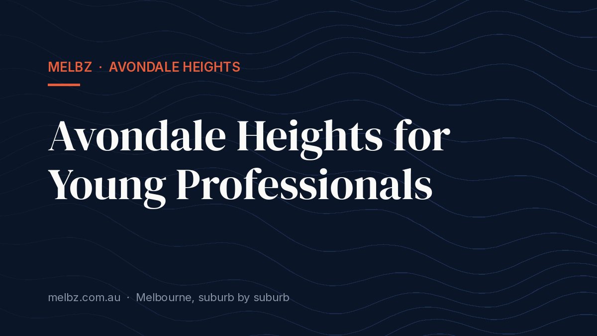 Title card: Avondale Heights for Young Professionals