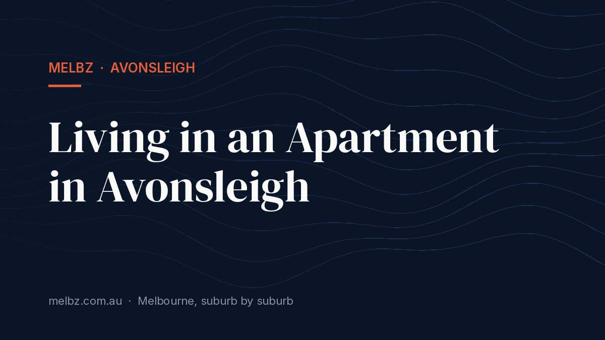 Title card: Living in an Apartment in Avonsleigh