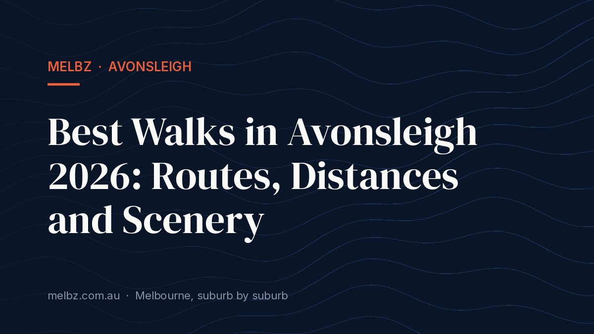 Title card: Best Walks in Avonsleigh 2026: Routes, Distances and Scenery