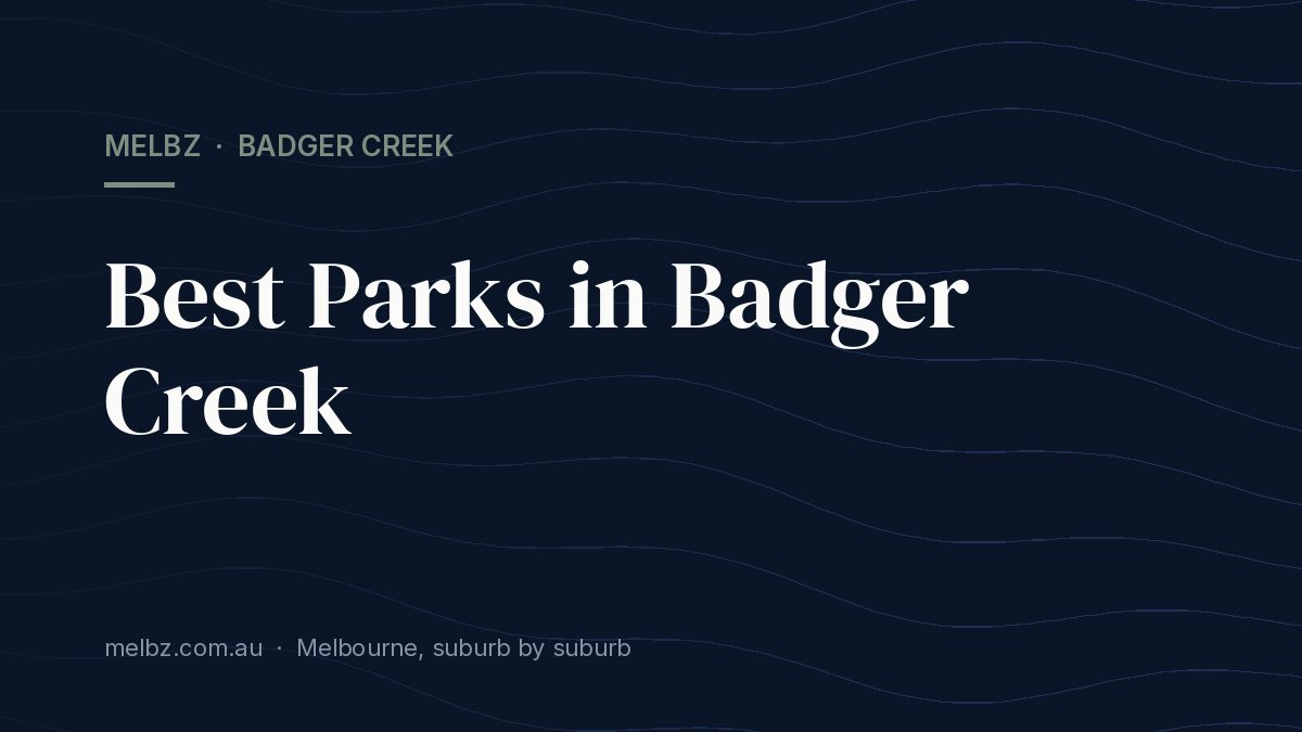 Title card: Best Parks in Badger Creek