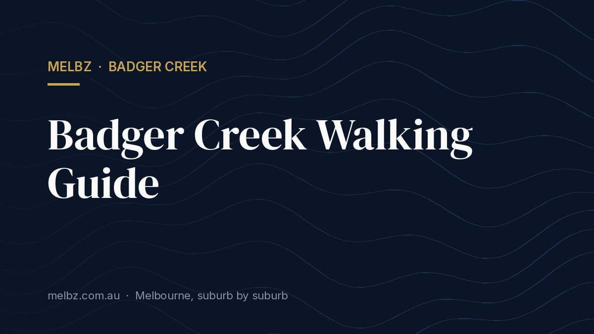 Title card: Badger Creek Walking Guide