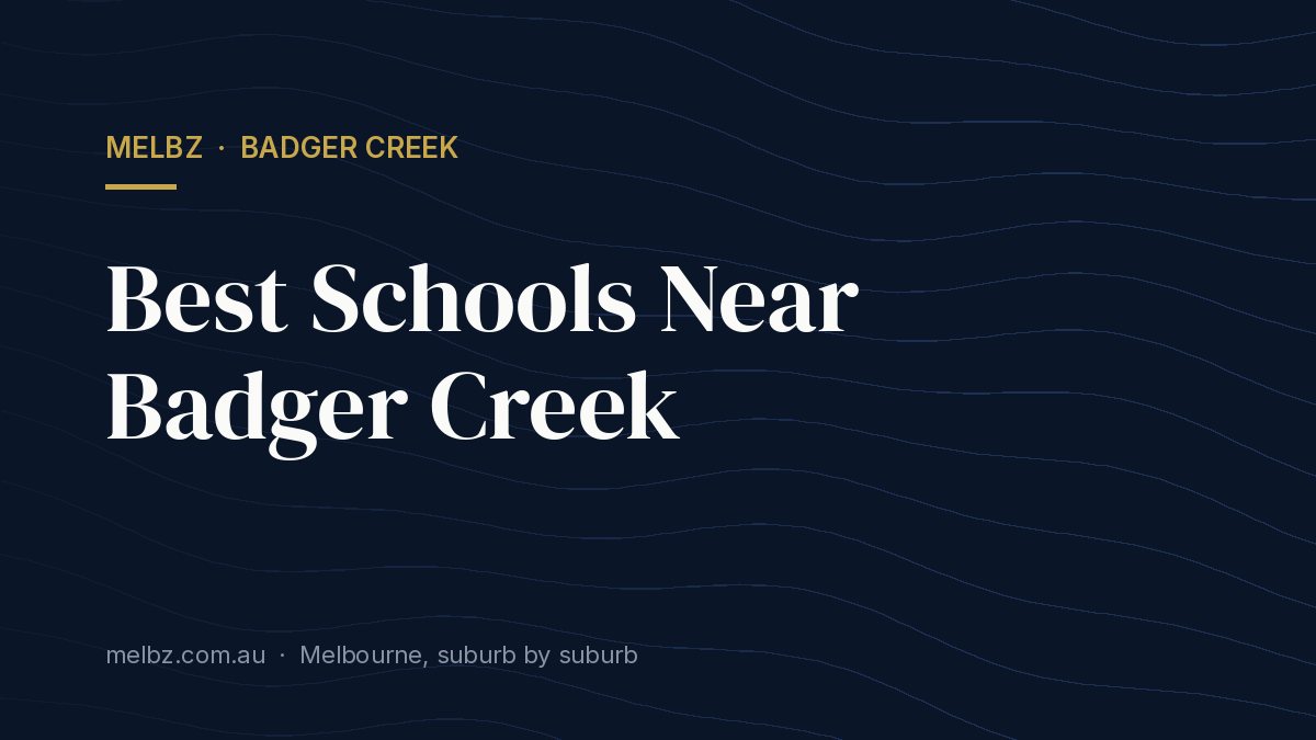 Title card: Best Schools Near Badger Creek