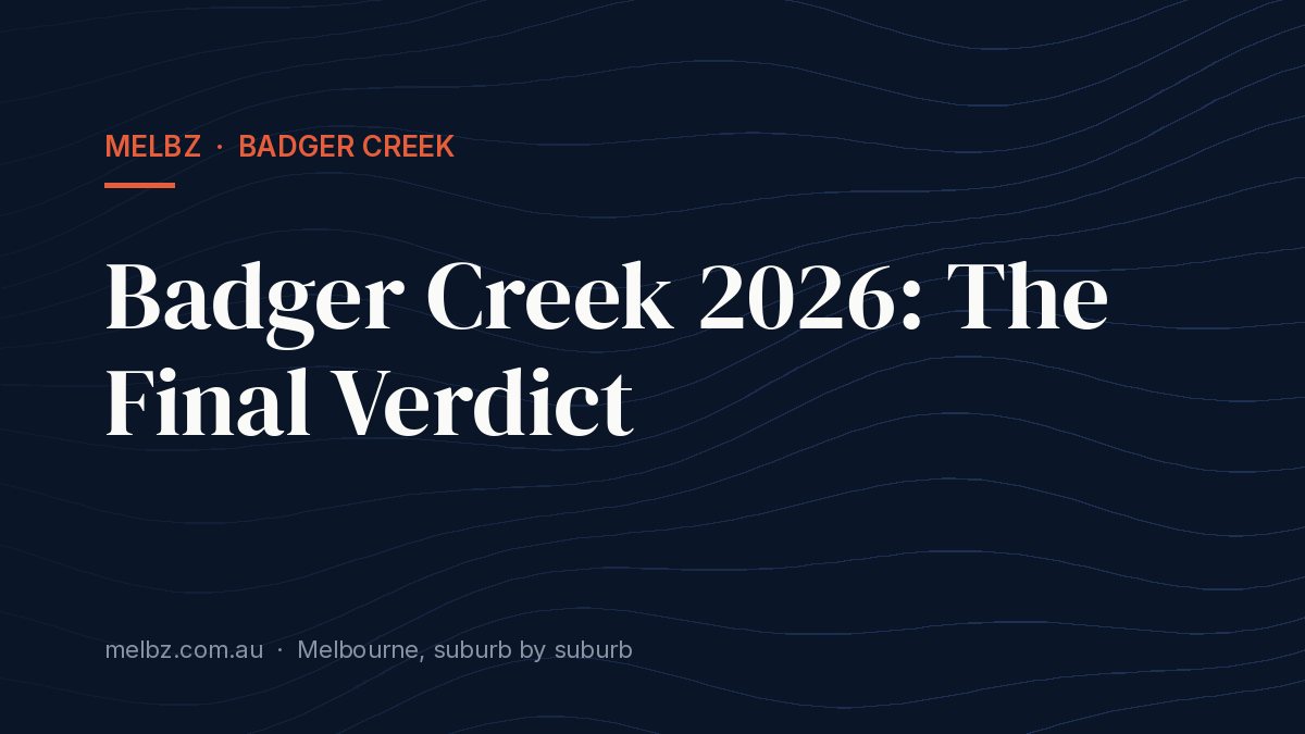 Title card: Badger Creek 2026: The Final Verdict