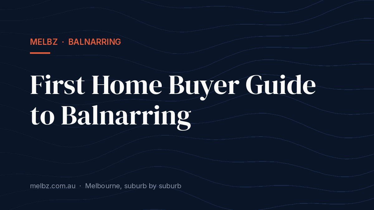 Title card: First Home Buyer Guide to Balnarring