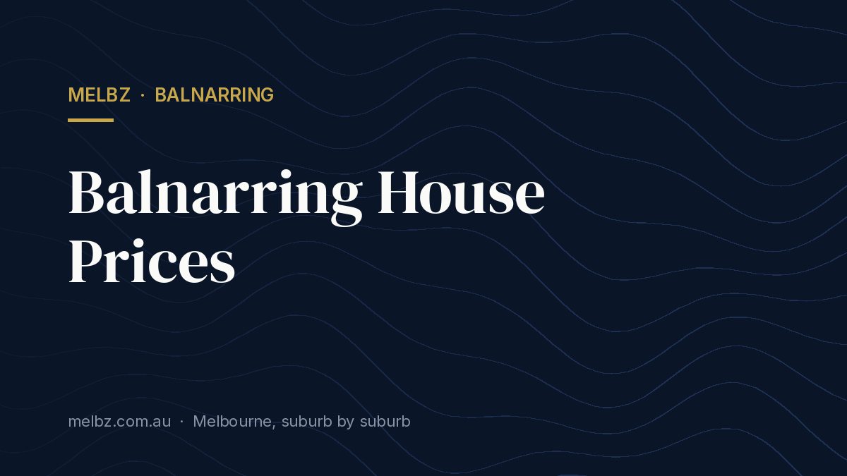 Title card: Balnarring House Prices