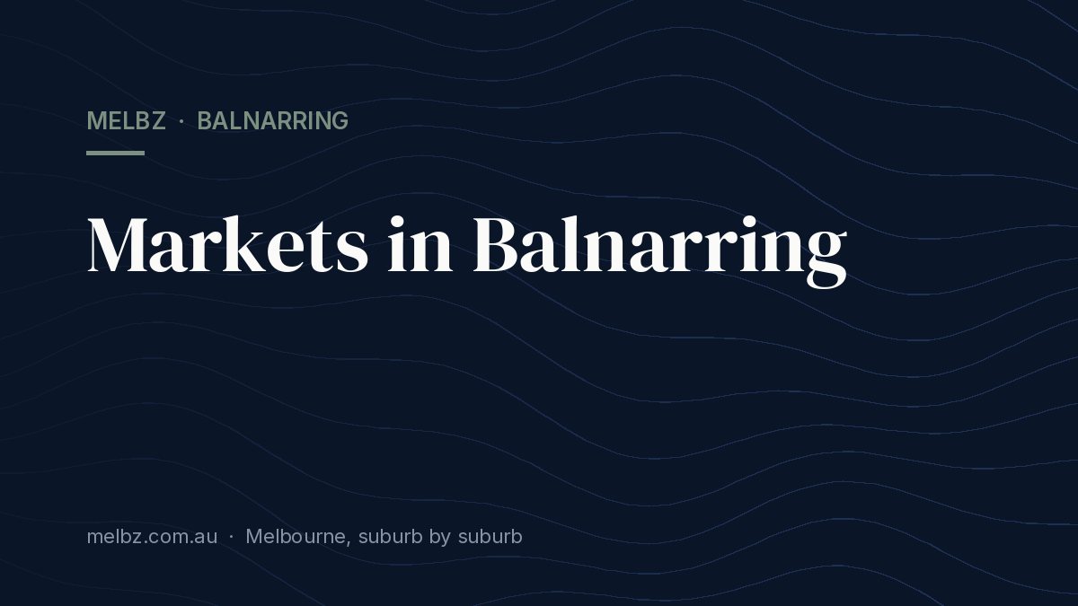 Title card: Markets in Balnarring