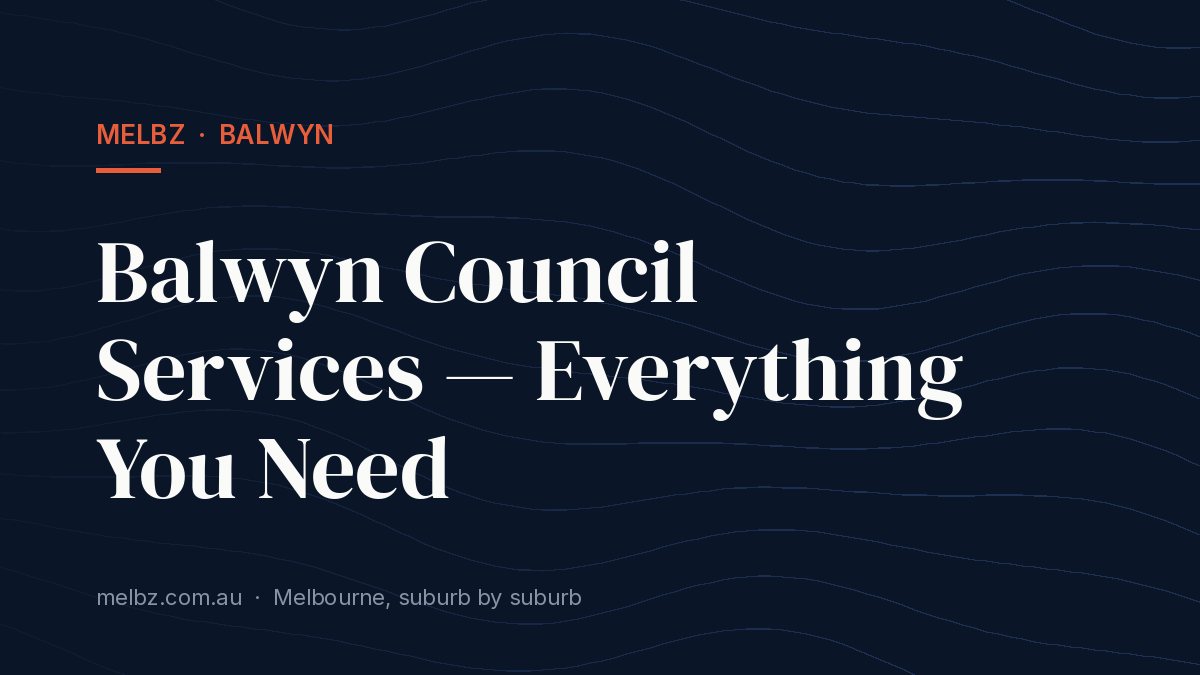 Title card: Balwyn Council Services — Everything You Need