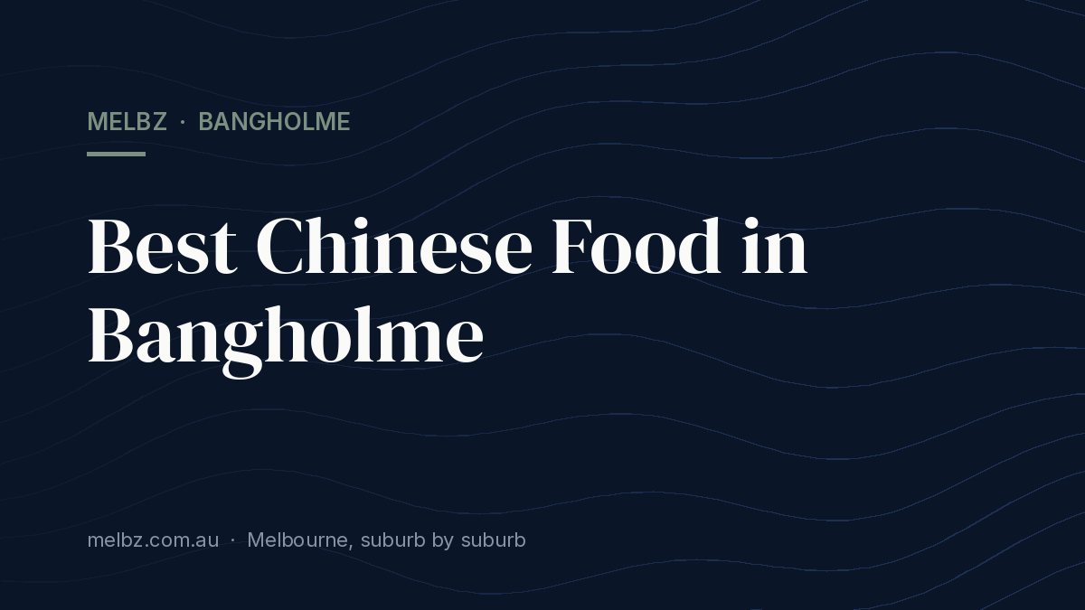 Title card: Best Chinese Food in Bangholme