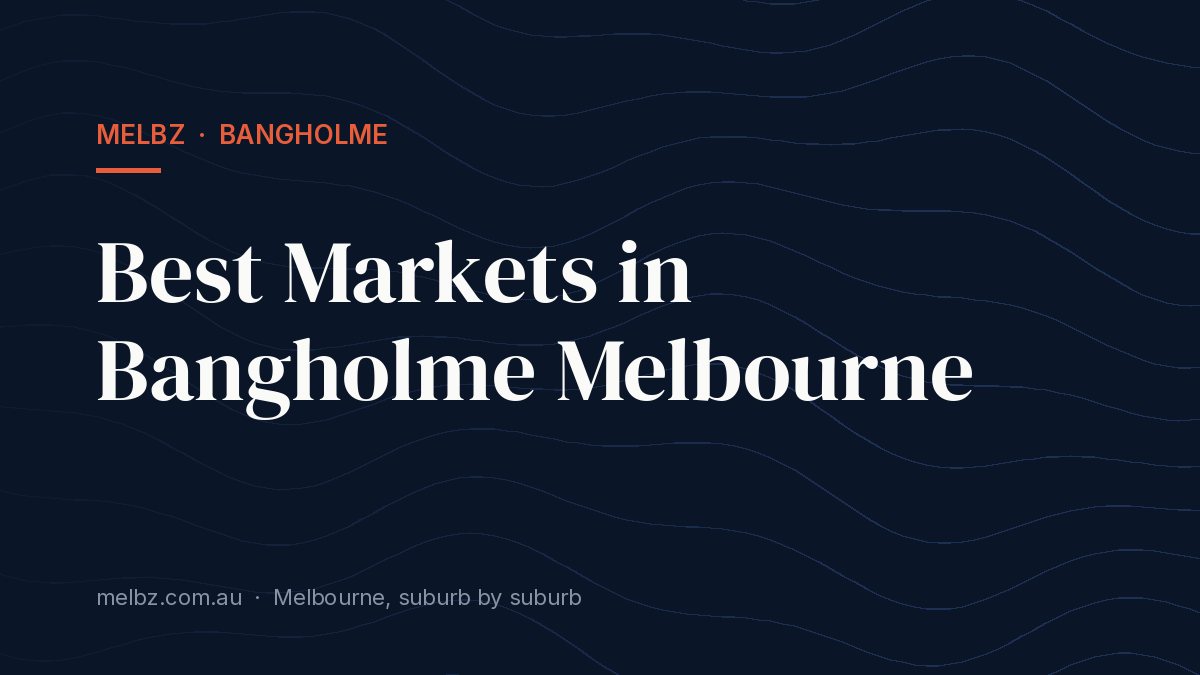 Title card: Best Markets in Bangholme Melbourne
