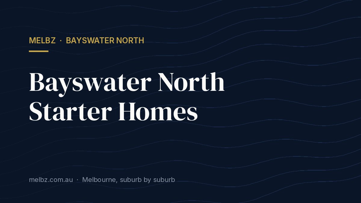 Title card: Bayswater North Starter Homes